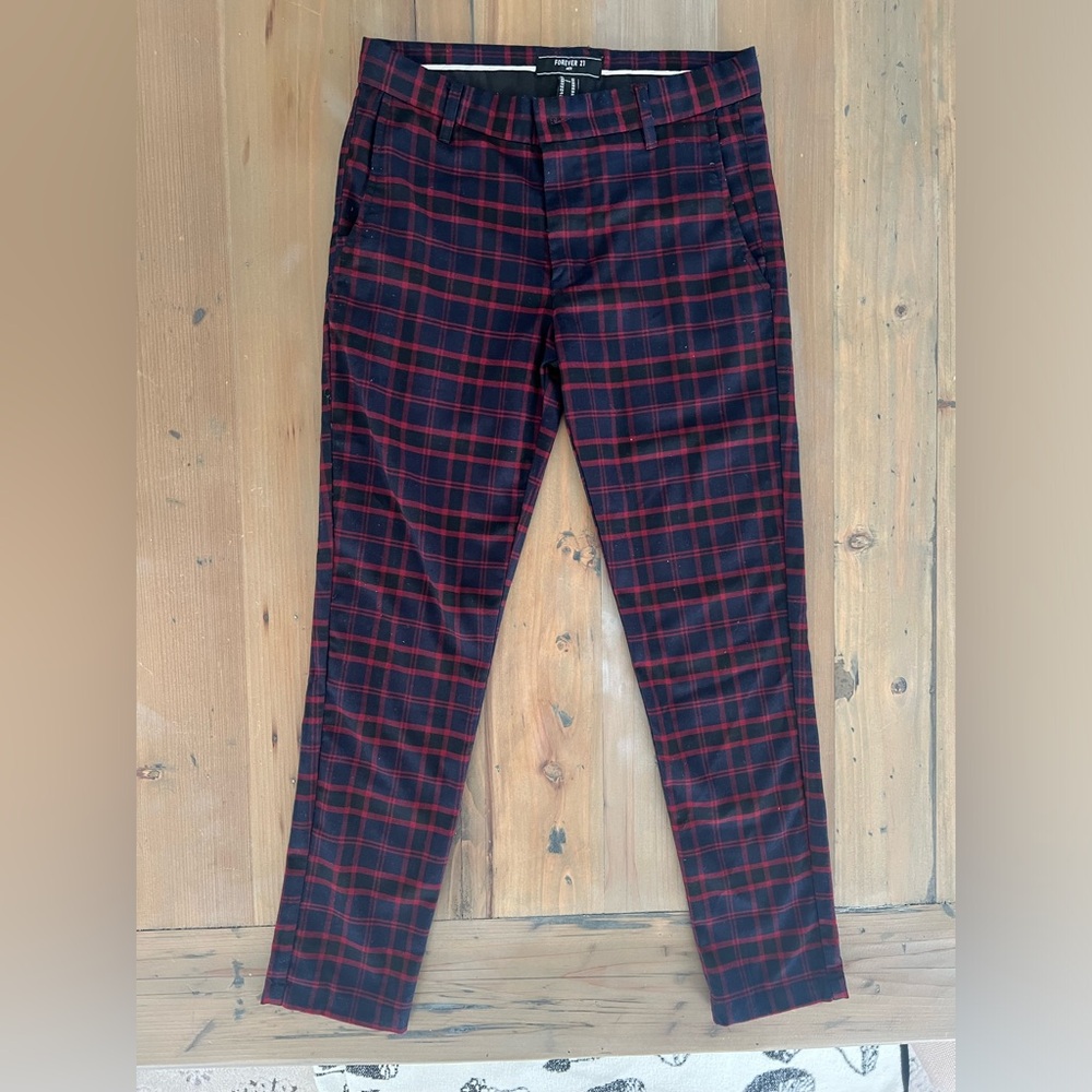 Forever 21 mens dress pants plaid